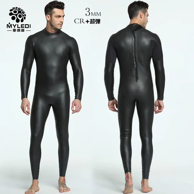 3MM Integrated Diving Suit CR+Ultra Elastic Triathlon Wetsuit Male Anti