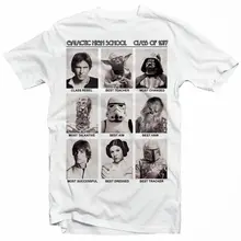 Забавные Звездные войны Галактический класс 1977 года йода джедай Solo Скайуокер люк футболка модные футболки
