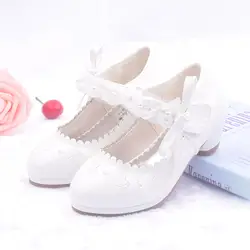 2018 Дети цветов обувь для девочек для вечерние и свадебные детская кожаная обувь маленьких модная одежда для девочек бусинами Prinsessen