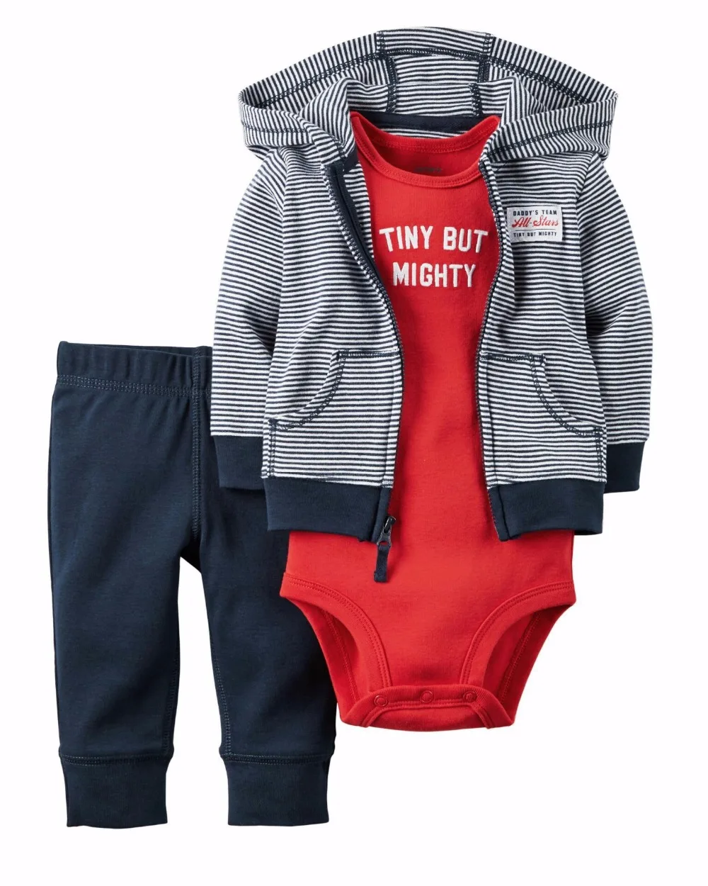 Одежда для маленьких мальчиков и девочек худи толстовки с длинными рукавами+ штаны+ боди зимние комплекты из 3 предметов Одежда для новорожденных