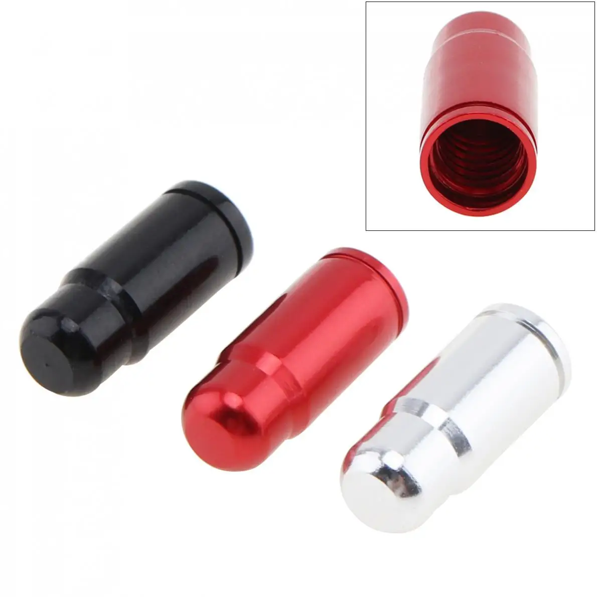Seller* Presta Valve Cap Red 4 pieces Aluminum Alloy Bike Bicycle *U.S.A