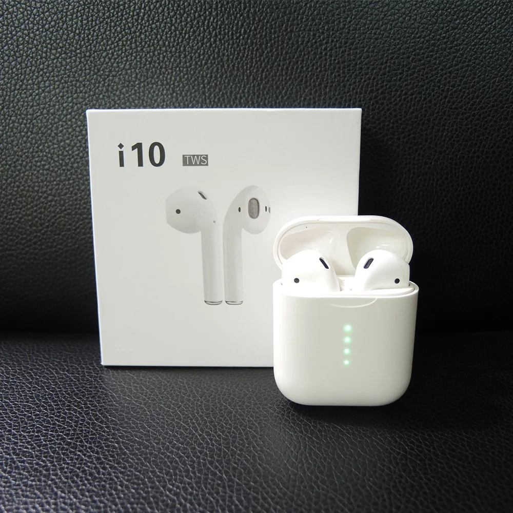 

i10 TWS Double Mini Wireless Bluetooth Earphone Earbuds With Charging Box Mic For Iphone X,8,7 Samsung Android Xiaomi