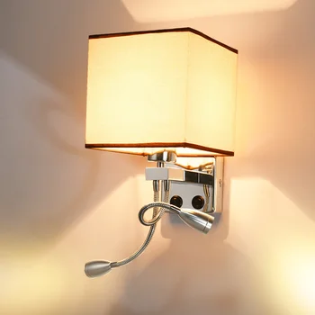 

Modern Creative Hotel Fabric Bathroom Wall Lights Bedroom Lights Bath Lamp Fixtures Art Deco Wall Sconce Wall Light Fixtures