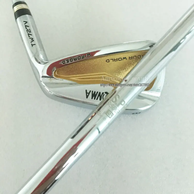 Новые клюшки для гольфа HONMA TW727V золотые клюшки для гольфа 4-10 набор клюшек стальной вал R или S гибкий вал для гольфа Cooyute