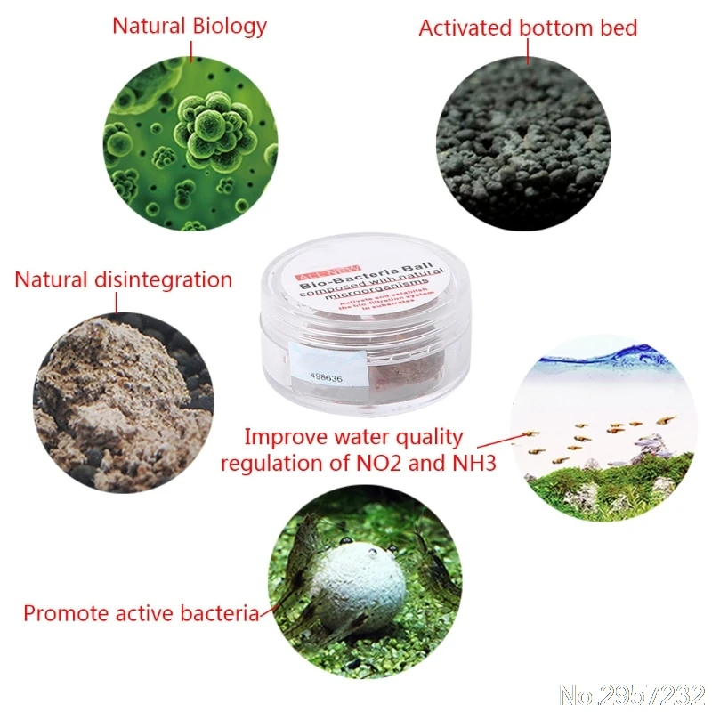 3pcs Nitrobacteria Bio Bacterial Ball Clean Water For Aquarium Fish Tank Pond yy56 Dropshipping