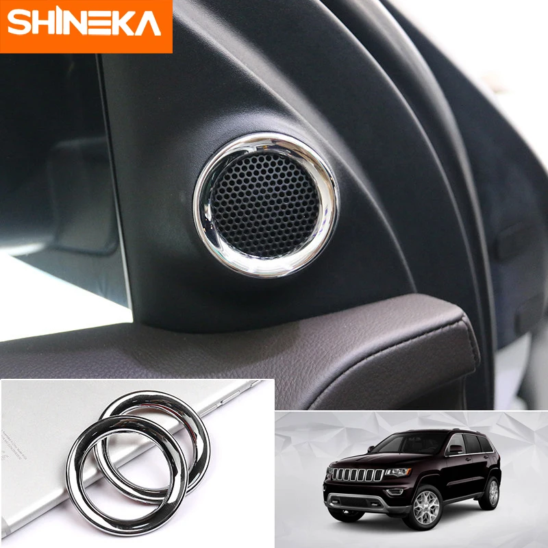 Внутренние молдинги SHINEKA для Jeep Grand Cherokee 2011 + крышка стереоколонки двери