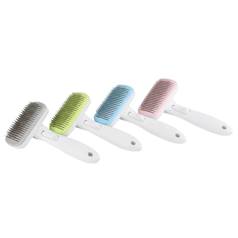 High Quality Pet Products Pet Comb for Dogs Grooming Toll Automatic Hair Brush Remover Dog Cat