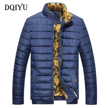 Зимняя куртка Мужская Новое поступление повседневные мужские куртки и пальто толстая парка короткое пальто большой размер 3XL синяя Красная мужская одежда