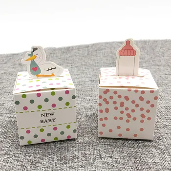

30pcs Bird Dot Candy Boxes New Baby bottle Candy Packaging for Kids Baby Shower Gift Packing Accessories Birthday Party Decor