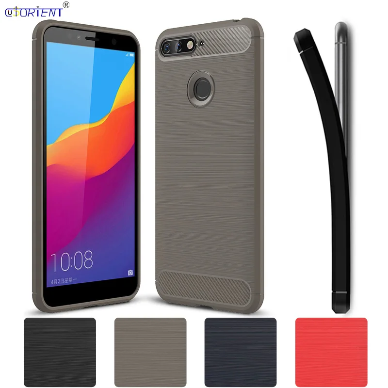 Huawei Honor 7C 7A Pro Y6 Prime 2018 чехол бампер из углеродного волокна ТПУ AUM L41 L29 L01 ATU L42 L31
