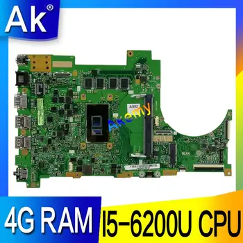 

N543UA Laptop motherboard for ASUS N543UA N543U N543 Test original mainboard 4G RAM / I5-6200U CPU 90NB09W0-R00010
