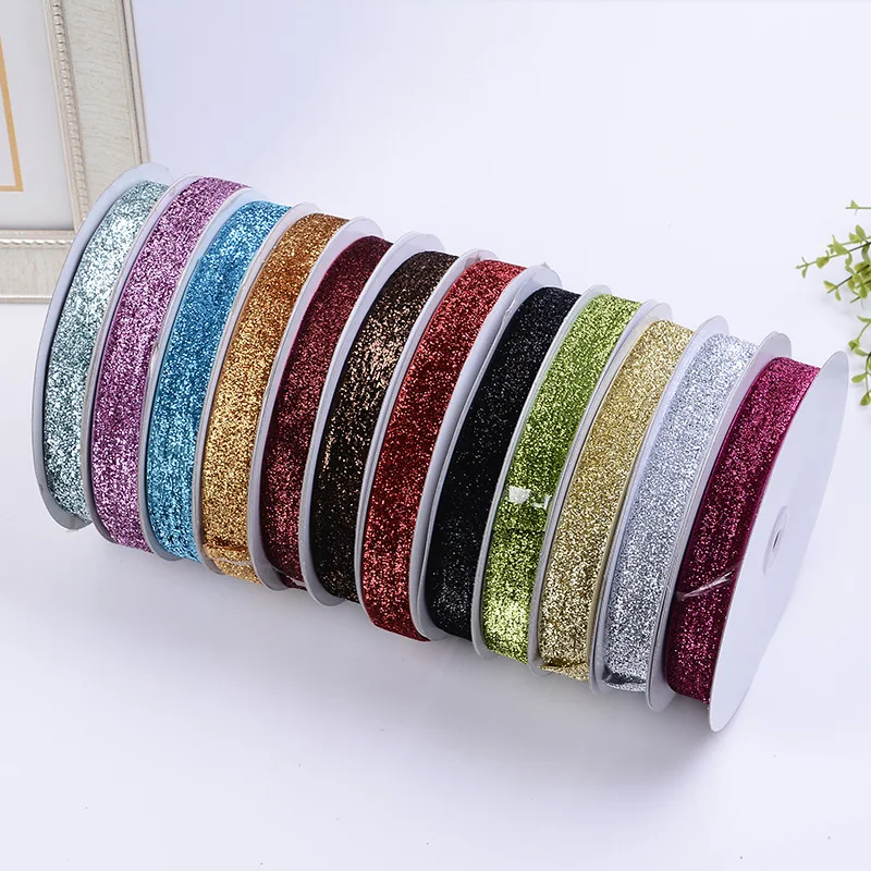 

20mm Glitter Velvet Ribbon Wedding Party Decoration Handmade Ribbon Gift Wrapping Hair Bowknot DIY Christmas Ribbon 5Yards