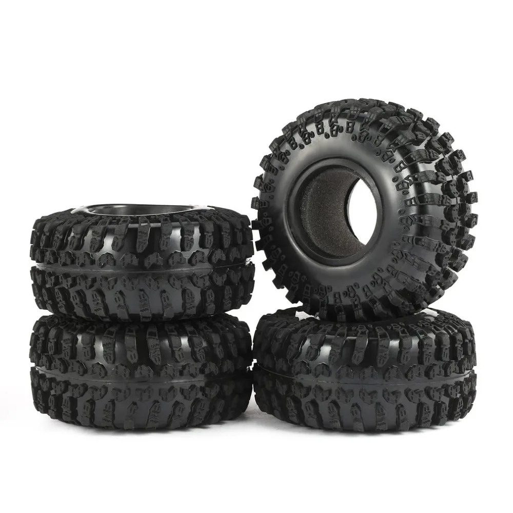 

4pcs AX-3021 2.2 Inch Rubber Tire Tyre Set for 1/10 Axial SCX10 RR10 Wraith 90056 90045 RC Rock Crawler Truck