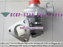 TD04 49177-01510 49177-01511 Oil cooled Turbo Turbocharger For Mitsubishi Pajero L200 L300 Delica Shogun 1984- 4D56 2.5L 3 holes
