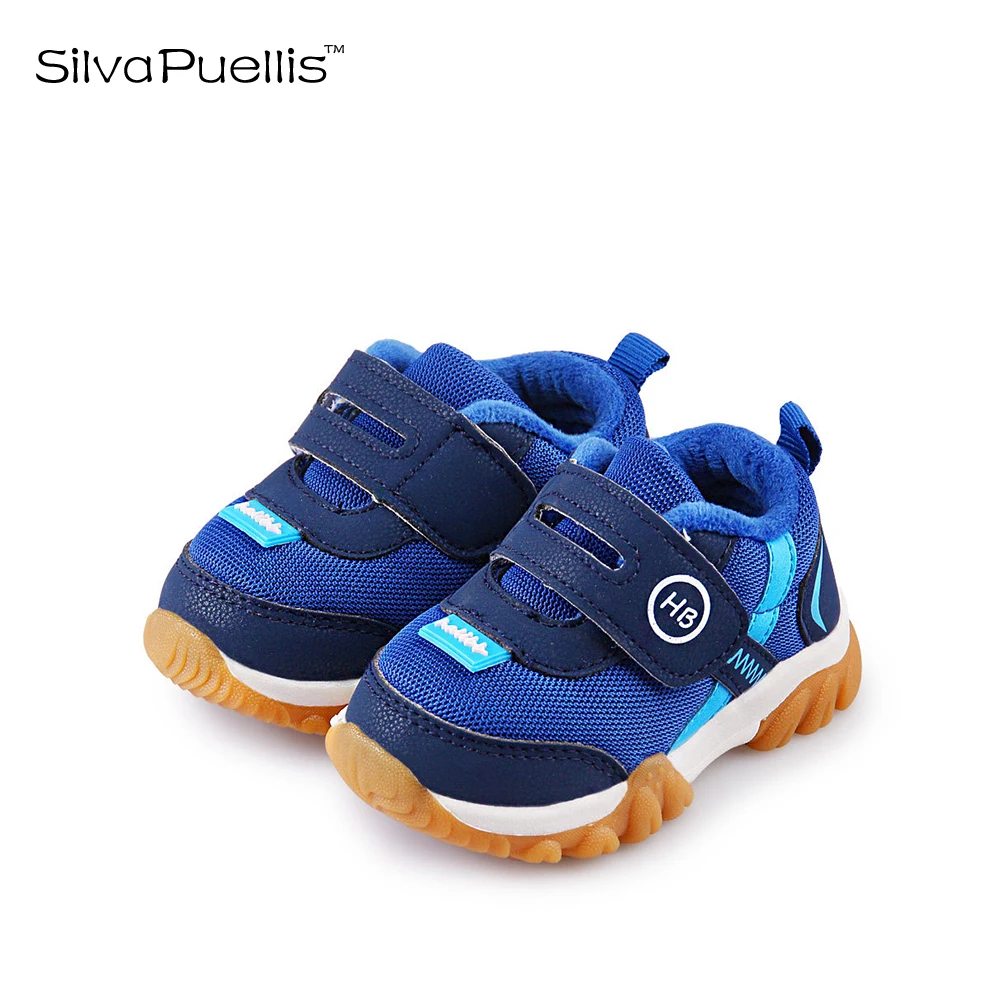 

SilvaPuellis Children's Shoes 2018 Girls Winter Shoes Hook & Loop Boys And Girls Casual Shoes Plus Cotton Warm Children's Shoes