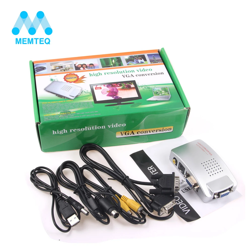 Memteq High Resolution Video Vga Conversion Ntsc Pal Vga To Tv Vga