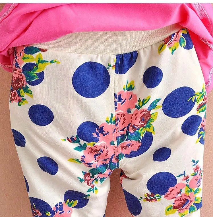 Clothing Sets expensive 2021 Kids Baby Girl Clothing Set Bowknot Summer Floral T-shirts Tops and Pants Leggings 2pcs Cute Children Outfits Girls Set cute Clothing Sets