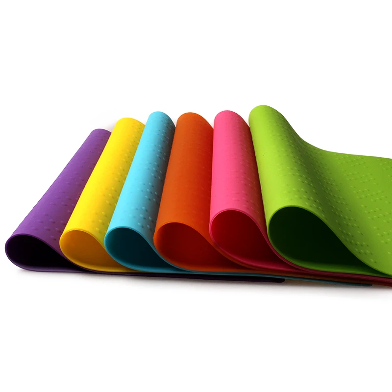 Многоцветные прямоугольник 30*40 см силиконовые коврики термостойкие Нескользящие Коврики на стол