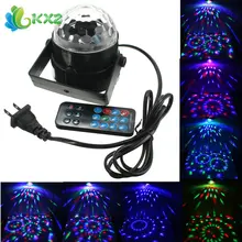 3W RGB LED Crystal Magic Ball Stage Effect Light Disco Xmas Christmas Party Club DJ Bar Laser Projector Lamp + Remote Control