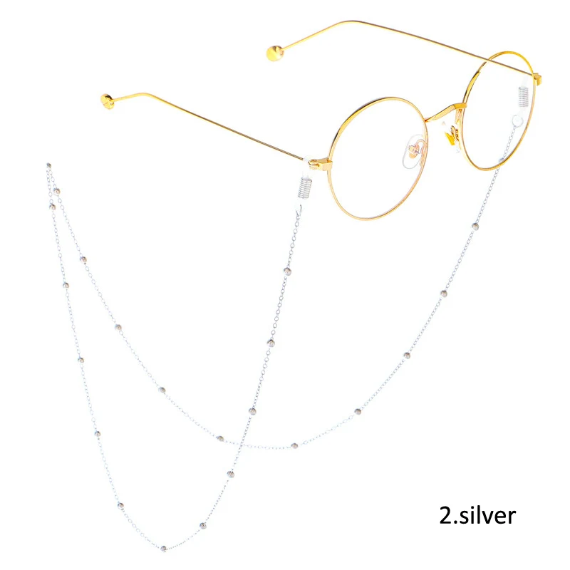 Золотые серебряные розы из металла стекло es цепочка eyeweares цепи стеклянные бисерные очки с эластичной лентой шнур держатель стекло es веревки