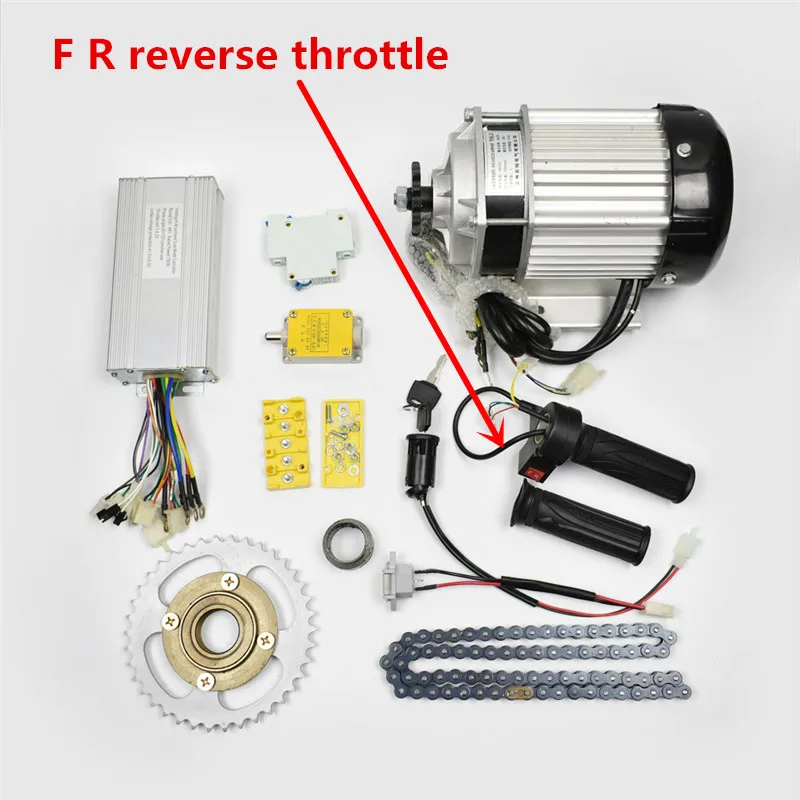 Best DC 48V 750W BM1418ZXF brushless motor, electric bicycle kit ,Electric Trike, DIY E-Tricycle, E- Trishaw Kit 12