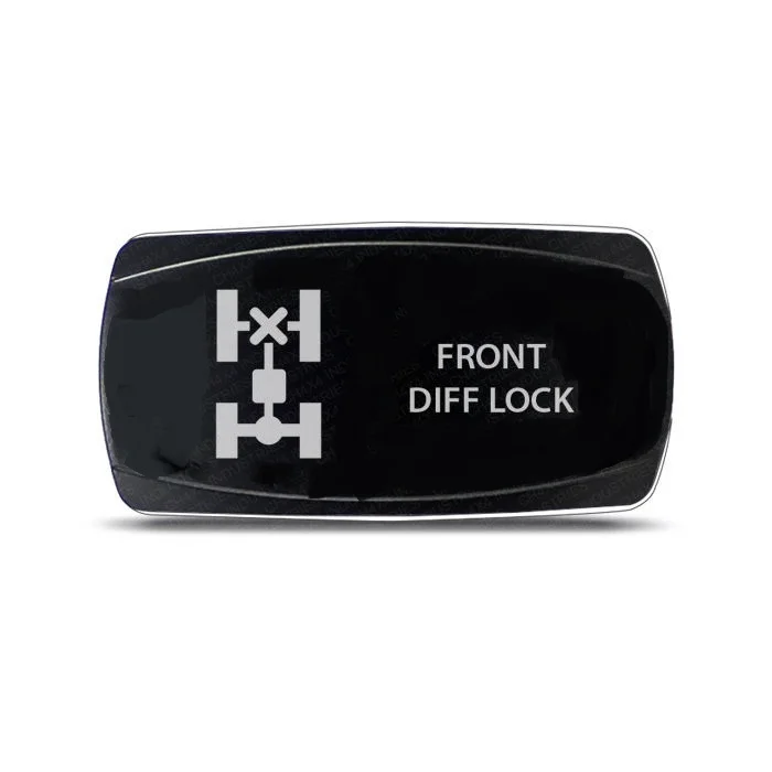

12v20A,24v/10A Rocker Switch Front Diff Lock Symbol - Horizontal