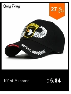 101st Airborne Division мужская бейсбольная Кепка s US Army Snapback шапки AIR FOREC Спортивная тактическая Кепка папа шляпа 5 Панель Кость