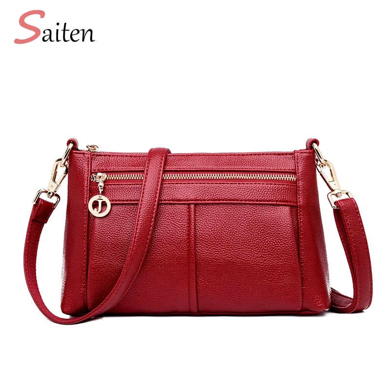 Fashion Women Double Shoulder Strap Bag PU Leather Handbags PU Shoulder ...