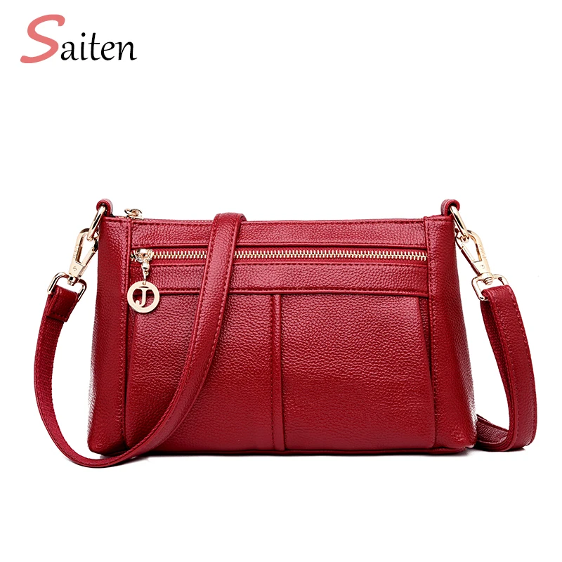 

Fashion Women Double Shoulder Strap Bag PU Leather Handbags PU Shoulder Bag High Quality Crossbody Bags for Women Bolsa Feminina