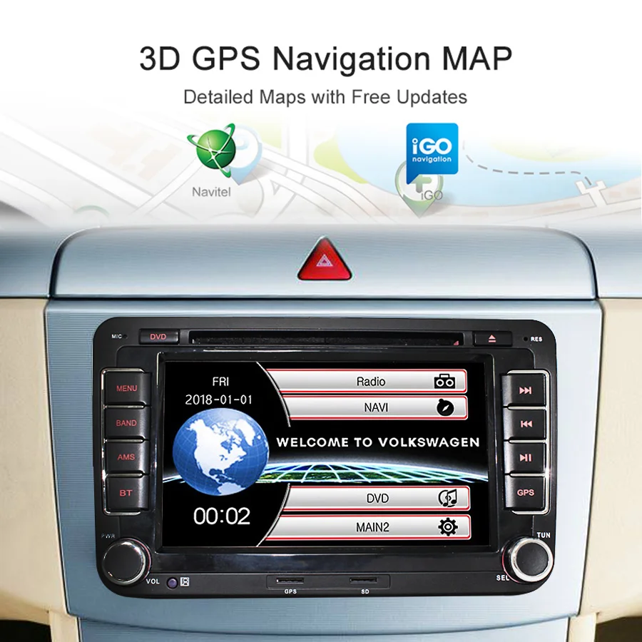 TOPSOURCE " 2 din автомагнитола автомобильный dvd-плеер Gps навигатор 256 М 16 Гб для Volkswagen golf 6 passat b6 B7 Touran polo Tiguan seat