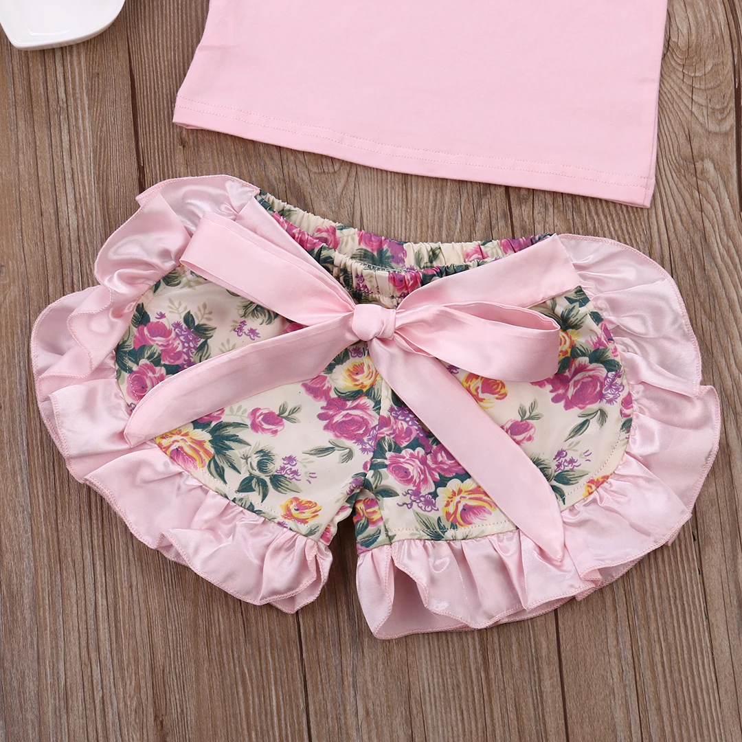 Beli 2018 Dijual Baru Fashion Carters Official Store 2 Pcs Bayi Musim Panas Bayi Gadis Pakaian Renda + Bunga Celana Pendek Pakaian, merah Muda 0 24 M