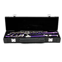 Professional portable bag for instruments flute gig leather box for western concert flute cotton padded waterproof durable case