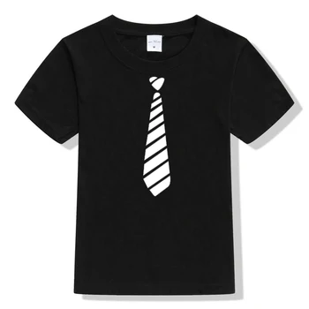 

Gentleman bow tie funny print casual t shirt for child boy girl 3 4 5 6 7 8 9 10 years hip hop kids t-shirt teen summer clothes
