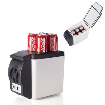 

Mini car dual-use refrigerator 6L small refrigerator Cold and warm incubator portable car refrigerator Multi-Function Fridge