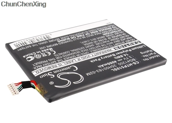 Аккумулятор Cameron Sino 4000 мАч 35H00163 00M 00P 02M BG41200 для HTC EVO View 4G Flyer P510E|Аккумуляторы