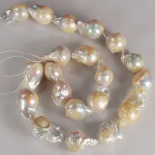 15 дюймов 11x15 мм натуральный белый цвет море Южная неровный жемчуг бусины в стиле барокко