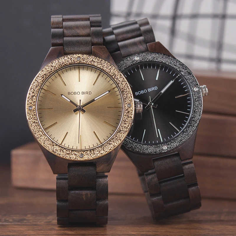 BOBO BIRD Wooden Men Watches erkek kol saati Quartz Handmade Unique Casual Wristwatches Gifts Timepieces Drop Shipping V-P05