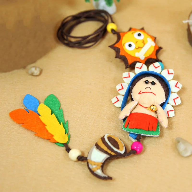 

Felt Fabric DIY Home Ornaments Handmade Sewing Animal Craft Cloth Cat Pendant Cute Bear Decorations DIY Felt Package