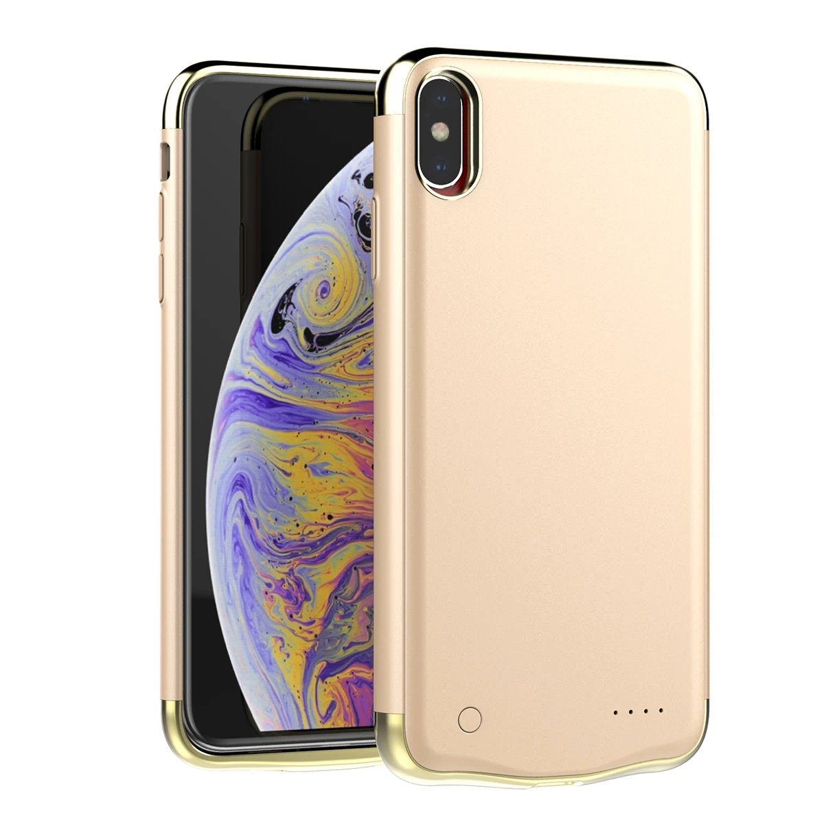 Для iPhone Xr/Xs Max 6000 мАч зарядное устройство чехол для телефона тонкий портативный внешний аккумулятор внешнее зарядное устройство защитный чехол для телефона