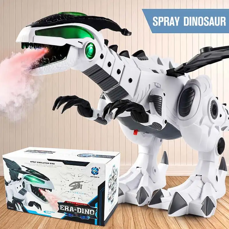 Горячая Распродажа, Электрический динозавр, механический динозавр Птерозавр, игрушечный динозавр с 2 маленькими моделями для детей, игрушки - Цвет: white