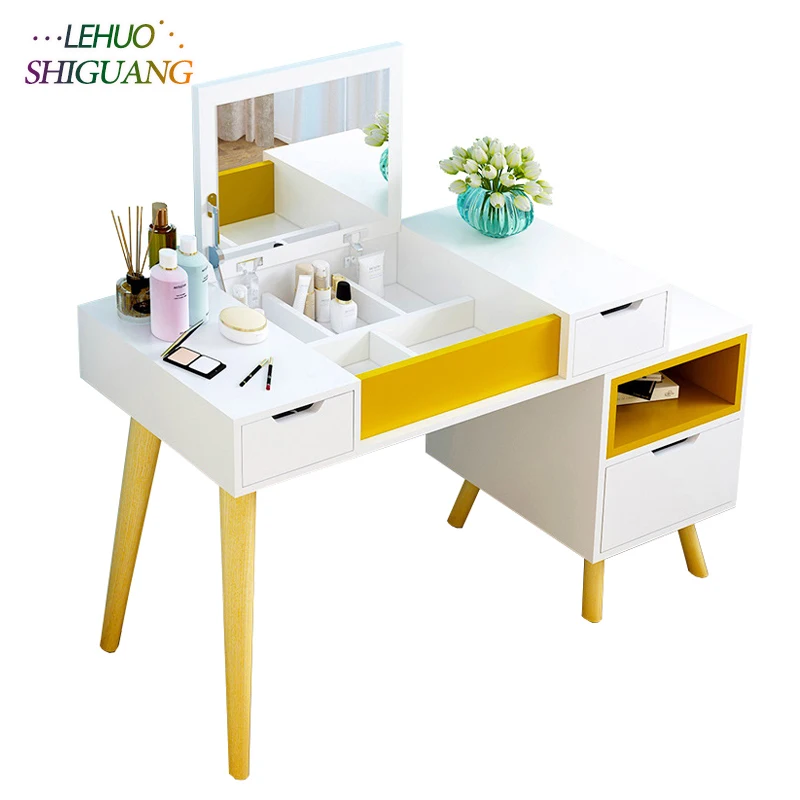 Mesa Para De Maquillaje Tocador Organizador Con Espejos Make Up Table For Women