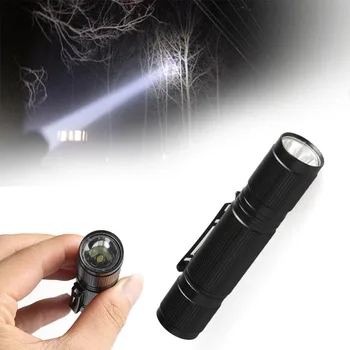 

SKYWOLFEYE LED Flashlight 1200LM Mini Q5 LED Flashlight AA Battery Black Waterproof Torch Focus Light Hiking Camping Outdoor
