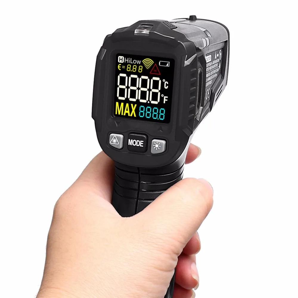 

ET6531B Digital LCD Handheld Infrared Thermometer Temperature Meter Tester Red Laser Non Contact IR Pyrometer Gun