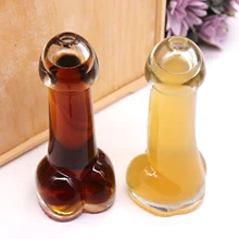 bachelorette party Penis shape cocktail glass  adult theme party decoration wine glass nightclub bar cup supplies