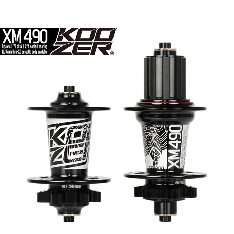 Koozer XM490 черный 28/32/36H отверстия дисковый тормоз концентратор 4 герметичный подшипник MTB горный велосипед концентраторы QR через ось Quick Release