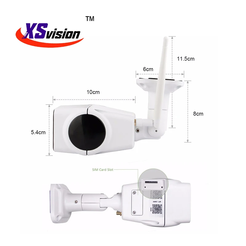 XS VISION 1080P H.264 панорамная камера с углом обзора 360 градусов Светодиодная домашняя ip