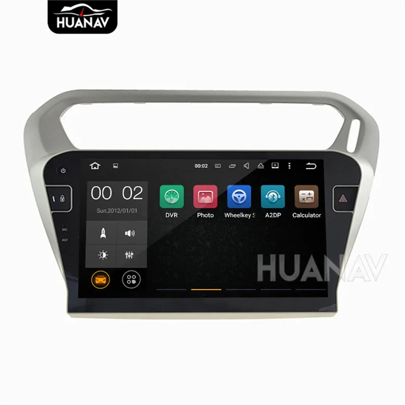 Top Car DVD player GPS navigation for PEUGEOT 301 2014-2017 For Citroen Elysee 2014-2017 Android8/Android7 Multimedia recoder unit 9