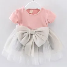 ARLONEET/Коллекция года, новое летнее платье однотонное Тюлевое платье-пачка с блестками и бантом для маленьких девочек, праздничное платье принцессы, Z0207