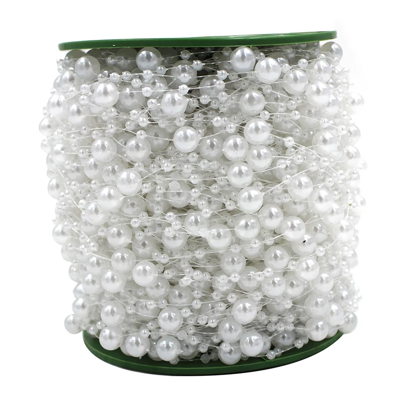 1 Meters 8+3mm Fishing Line Artificial Pearls Beads Chain Garland Flowers DIY Wedding Party Decoration Products Supply 1 Meters 8+3mm Fishing Line Artificial Pearls Beads Chain Garland Flowers DIY Wedding Party Decoration Products Supply