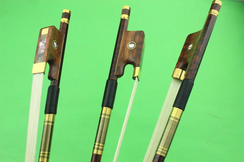 

Top 4/4 SNAKEWOOD Cello Bow Professional bow Pattern clear,cello Accessories